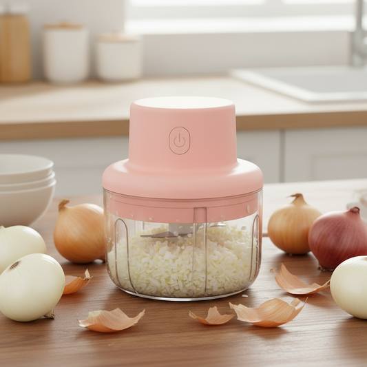 Mini Electric Chopper – Portable USB Rechargeable Food Processor