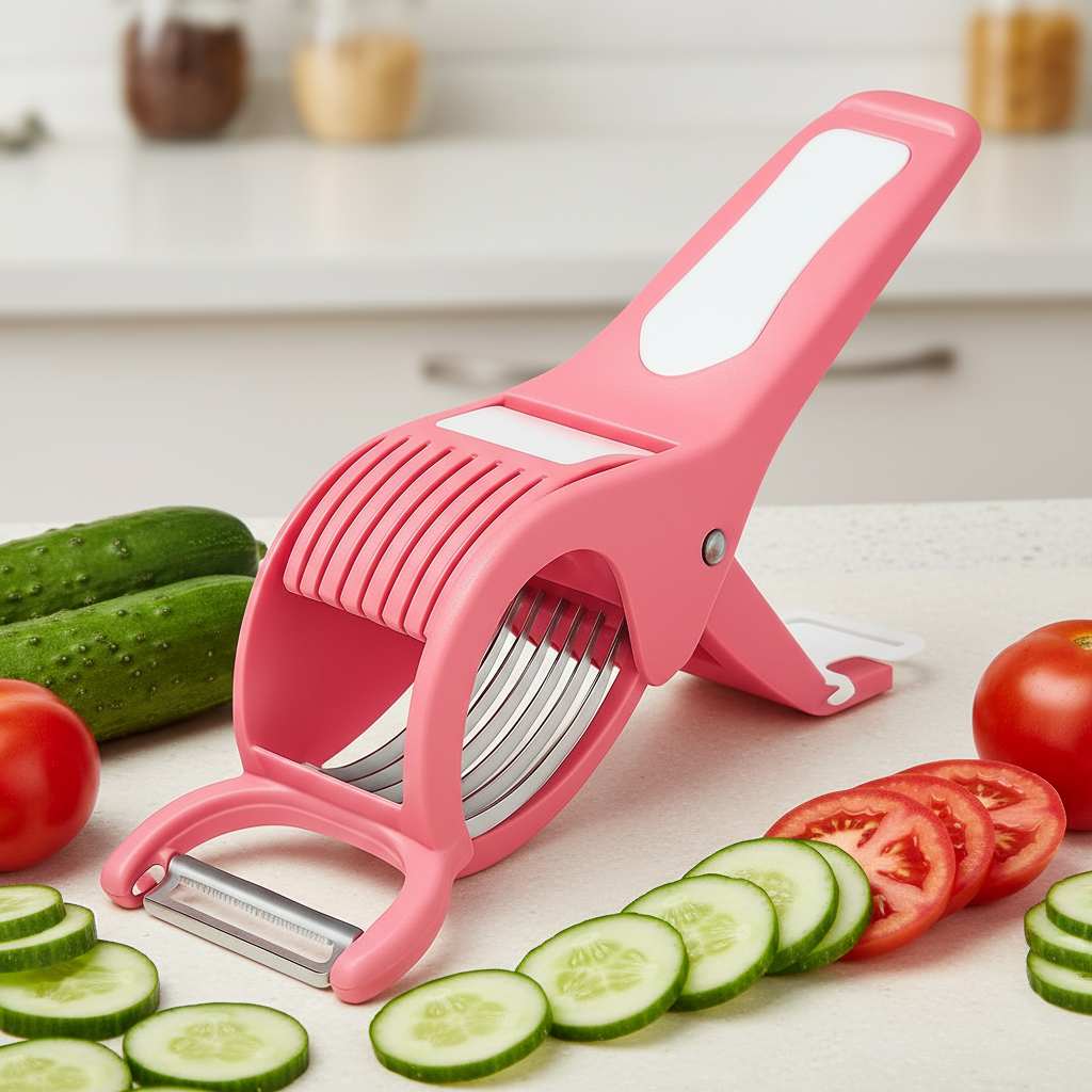 Vegetable Cutter Chopper – Multi Blade Handheld Kitchen Tool