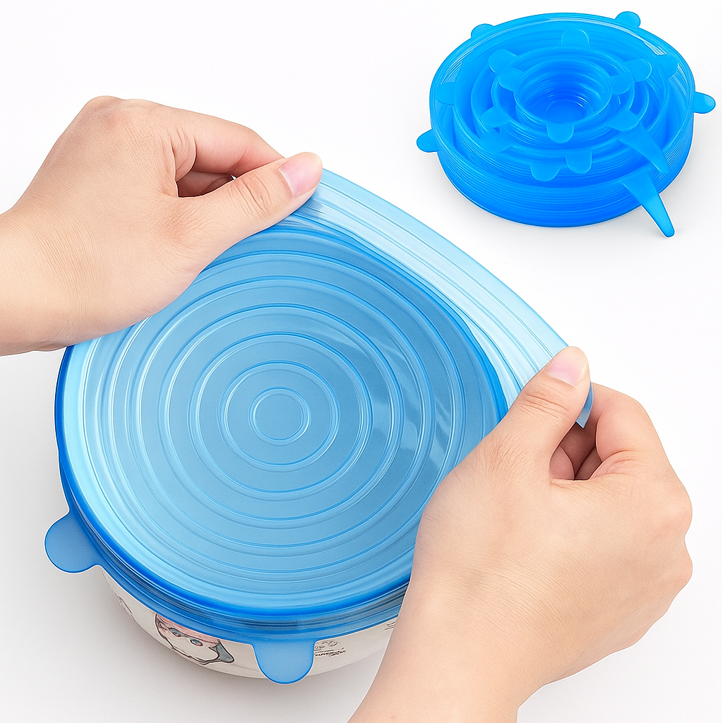 Silicone Stretch Lids - Durable & Eco-Friendly Elastic Lids