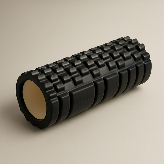 Premium High-Density Textured Black Foam Roller – Deep Tissue Massage & Muscle Recovery Tool