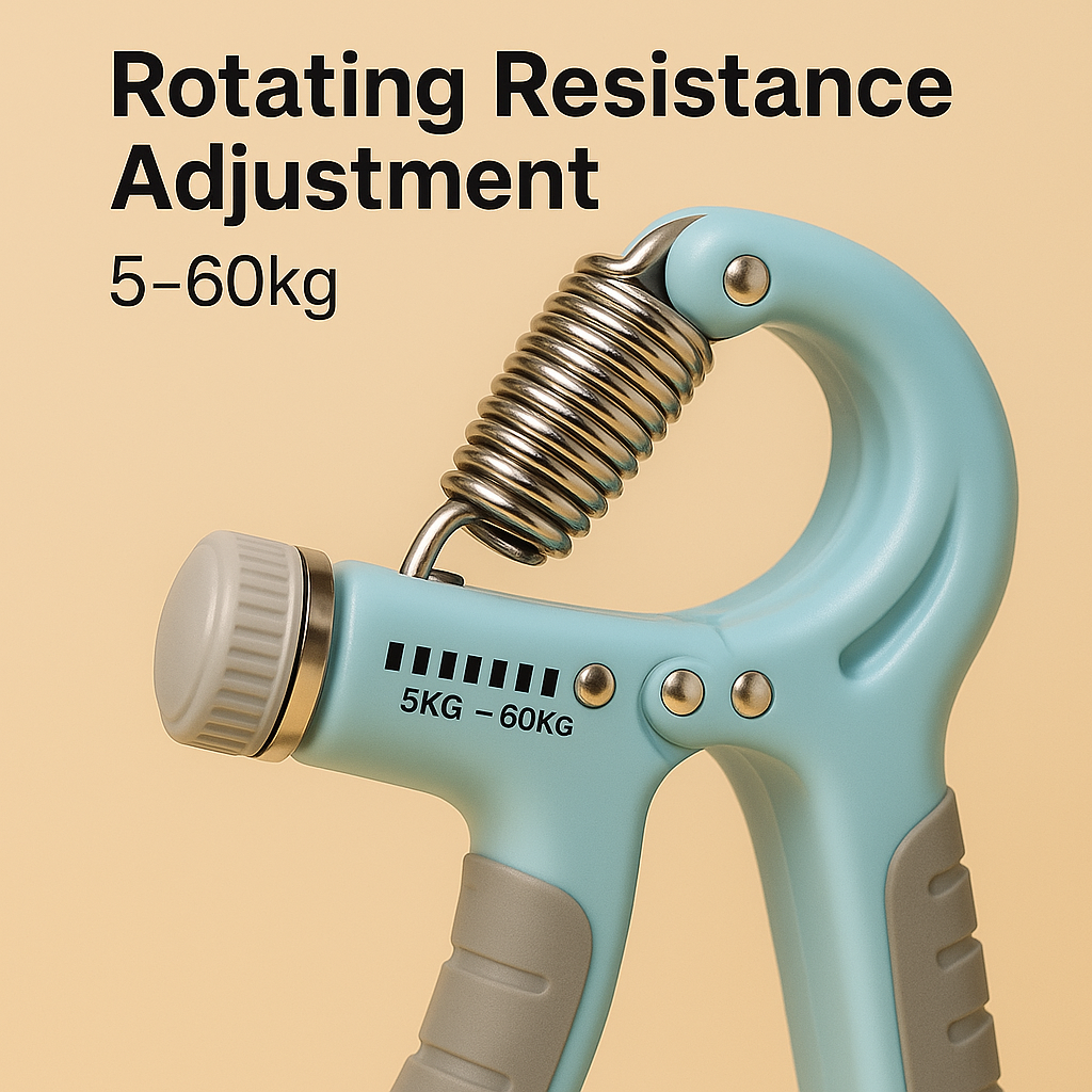 Heavy-Duty Adjustable Hand Gripper with Digital Counter (5-60 kg)
